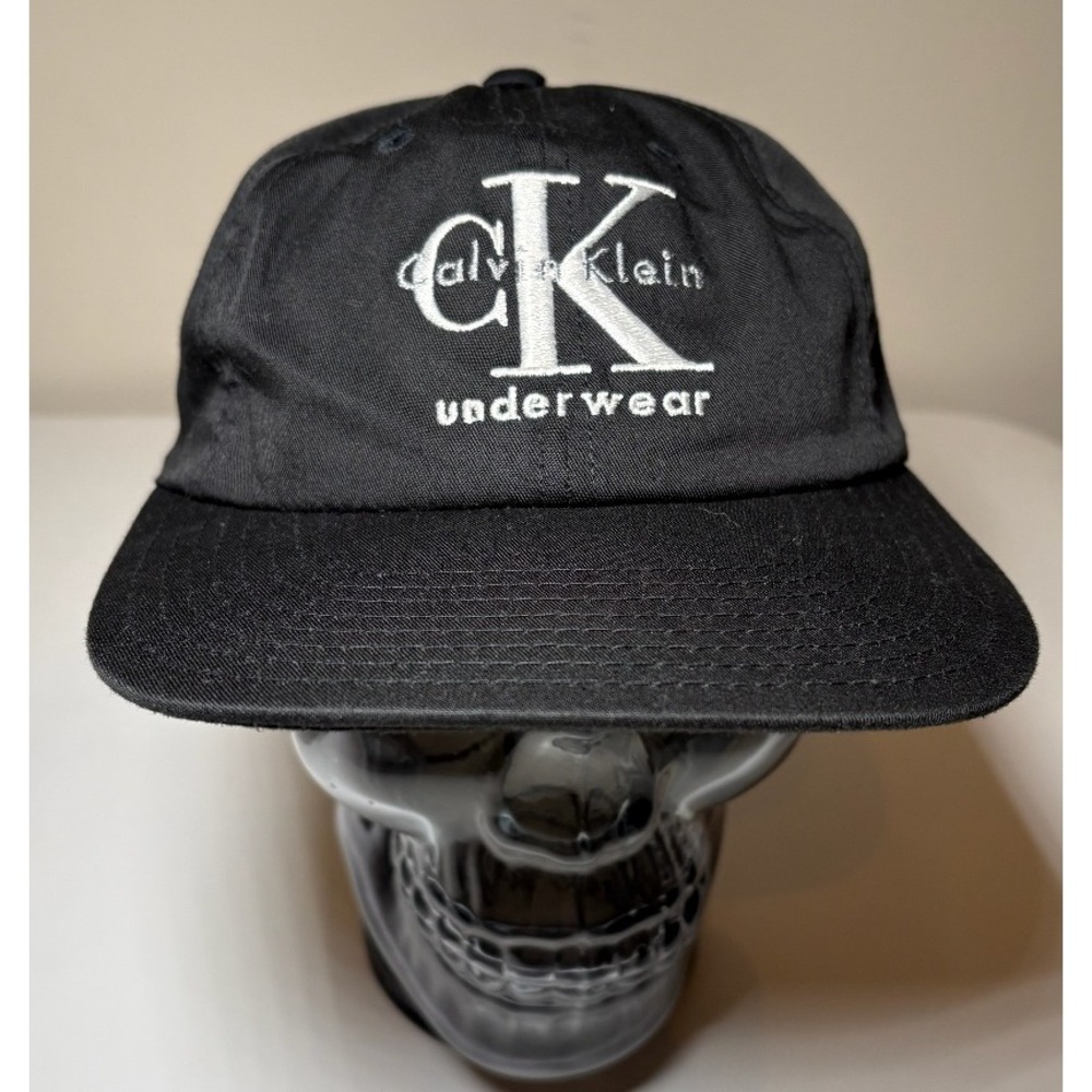 Vintage Calvin Klein Snapback Hat | Black